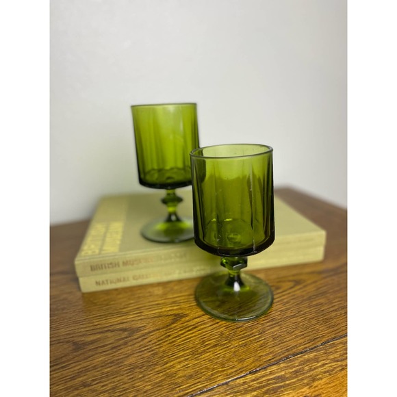 Colony Nouveau Green - Olive Green - 2 Water Glassed - Picture 2 of 7